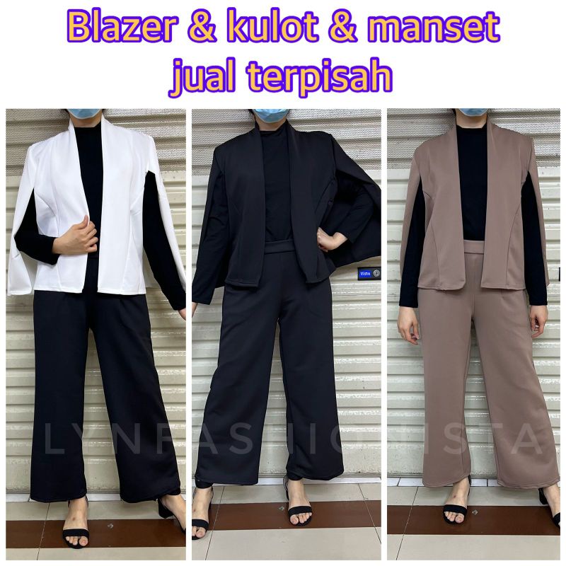 (TERMURAHH)CAPE BLAZER WANITA KOREA/CAPE BLAZER NAGITA/BLAZER OFFICE