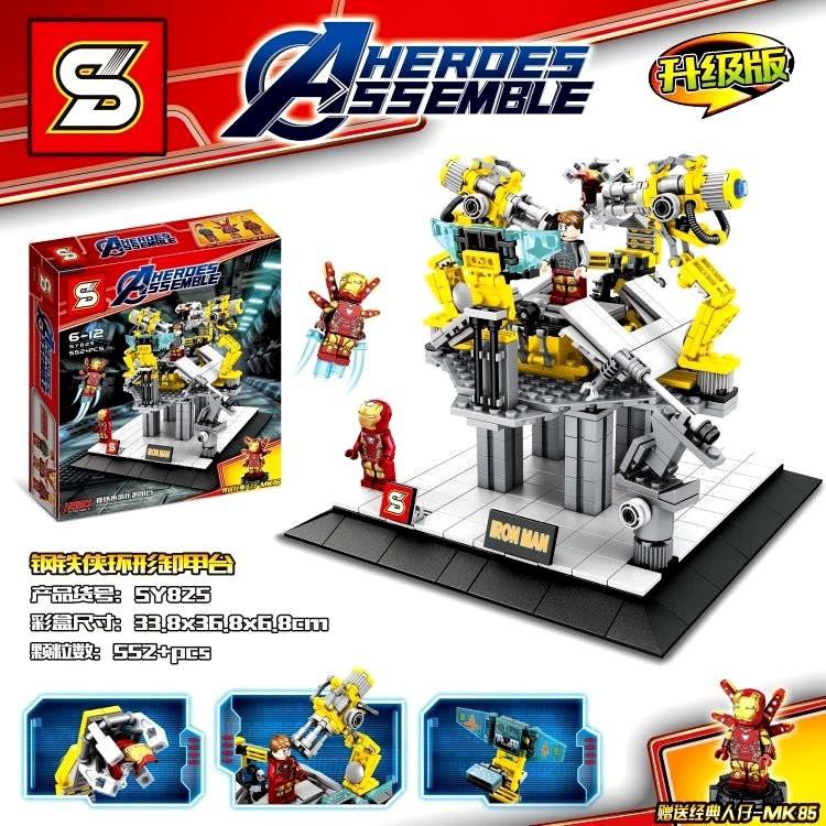 SY825 ironman SY 825 Gantry Armor Mech Base Tony Stark