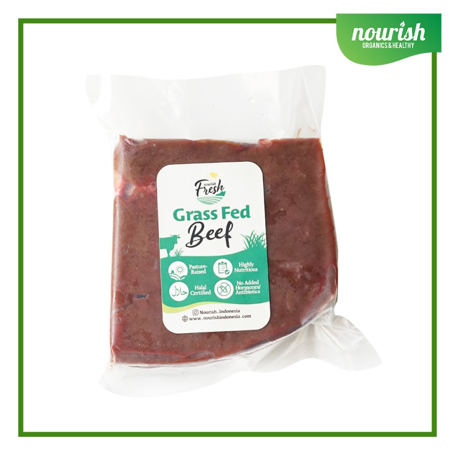 

Grass Fed Beef Liver / Hati Sapi 500 gr