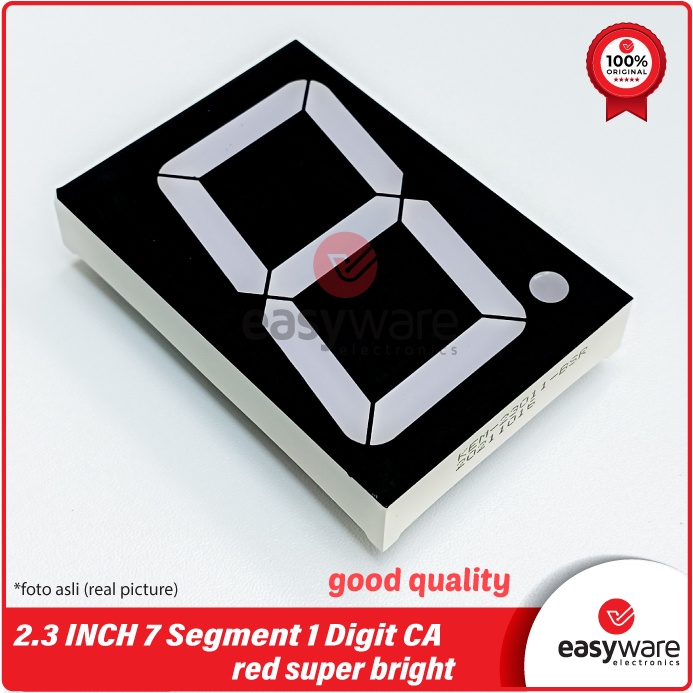 7 Segment 2.3 INCH CA Super Bright KEM Original LED SEVEN SEGMENT