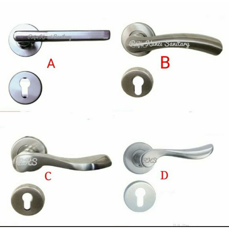 Handle Pintu Roses/Pisah/Jolie Stainless/Pegangan Pintu Stainless/Gagang Pintu aStainless