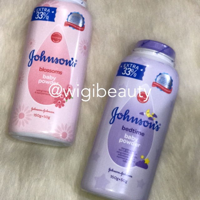 JOHNSON’s baby powder 150gr+50gr extra 33% 100% ORIGINAL