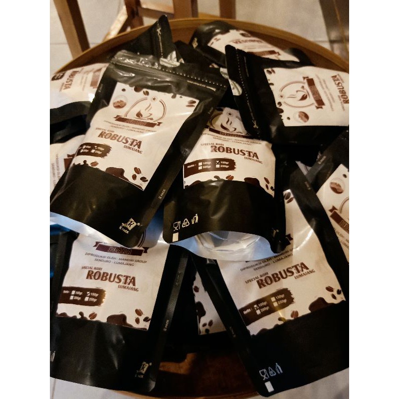 Kopi Robusta 200gr Termurah bisa pesan Tanpa Label cocok untuk di jual lagi