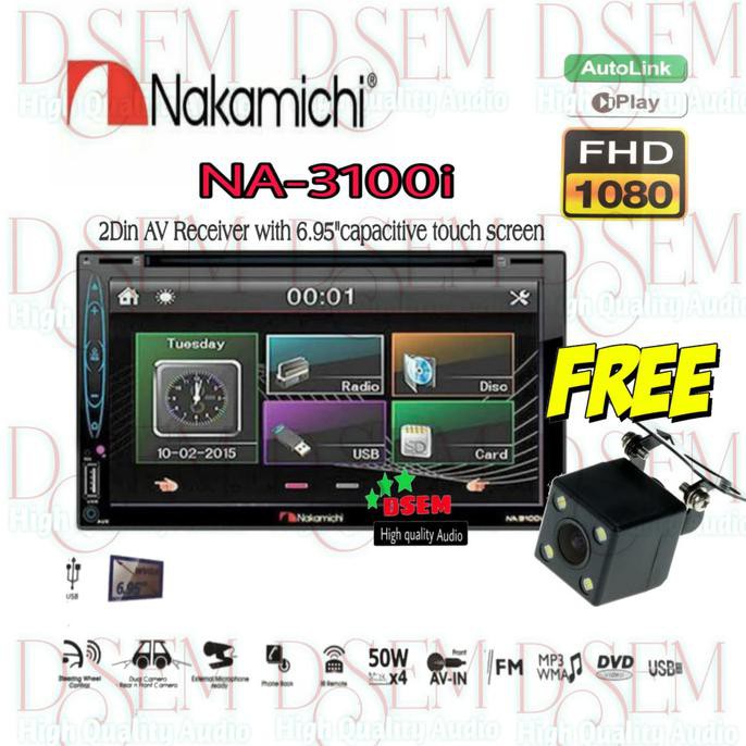 [[[BISA COD]] Head Unit Nakamichi NA-3100i Double Din Tape Mobil Nakamichi Kode 417