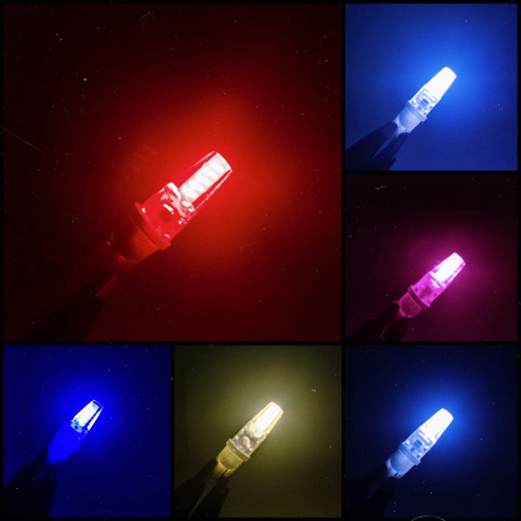 Lampu LED T10 SAPPHIRE COB PLASMA SILICON CANBUS SAFIR Senja Sein JELLY Sen Kota Motor Mobil Luxeon