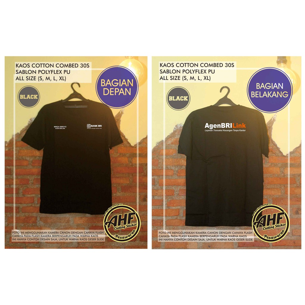 

Kaos Agen BRI Link + Custom Name Tag
