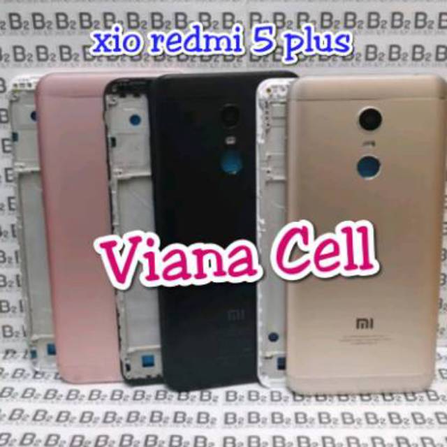 BACK DOOR BACKDOOR CASING KESING HOUSING FULLSET XIAOMI REDMI 5 PLUS 5PLUS ORI