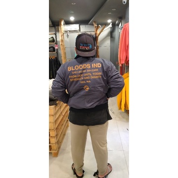 jaket Bomber bloods original 100% size XXL stock terbatas sale