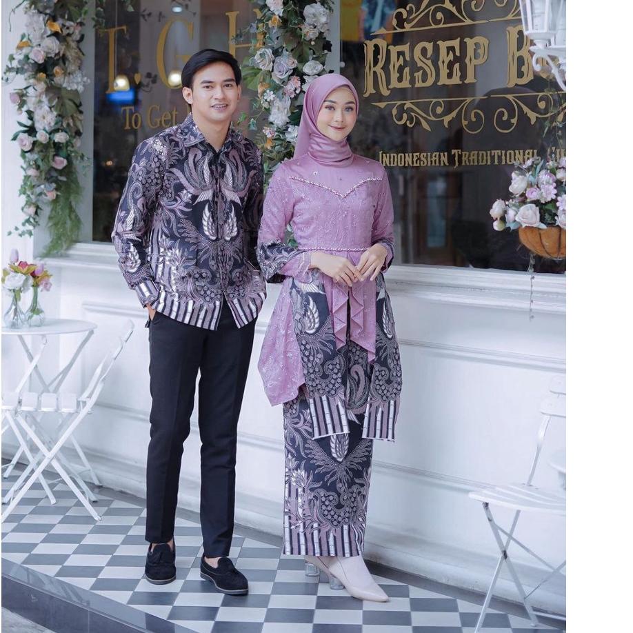 Modern.. BAJU COUPLE KEBAYA MODERN~COUPLE GISELLA~COUPLE KEBAYA BATIK LAMARAN KONDANGAN/ KEBAYA WISU
