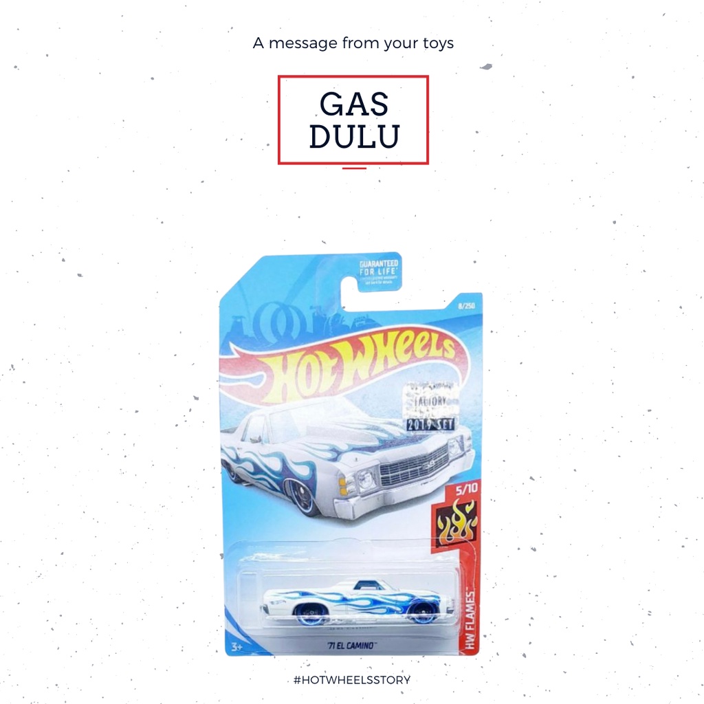 Hot Wheels Kroger Exclusive 71 El Camino HW Flames US Card Factory Sealed 2019