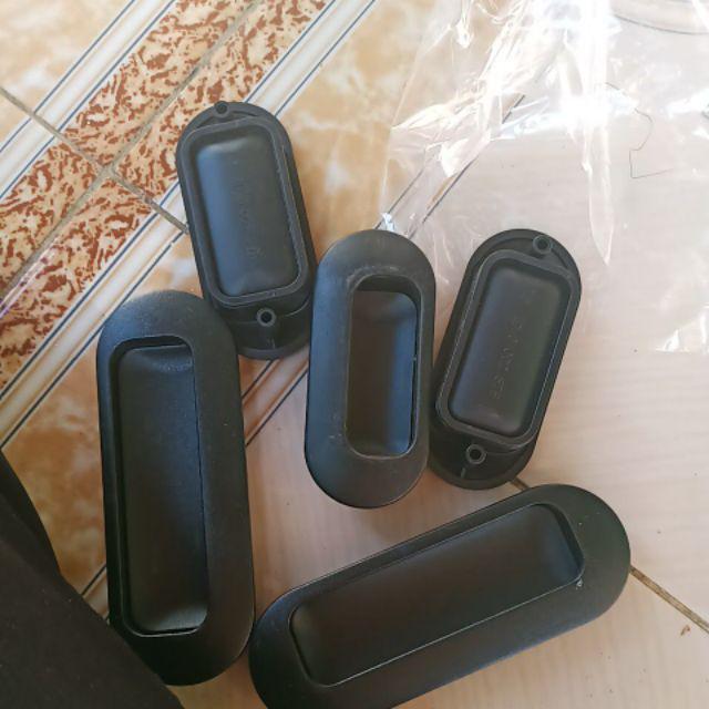 Tarikan Laci Tanam Plastik Hitam 64mm Small
