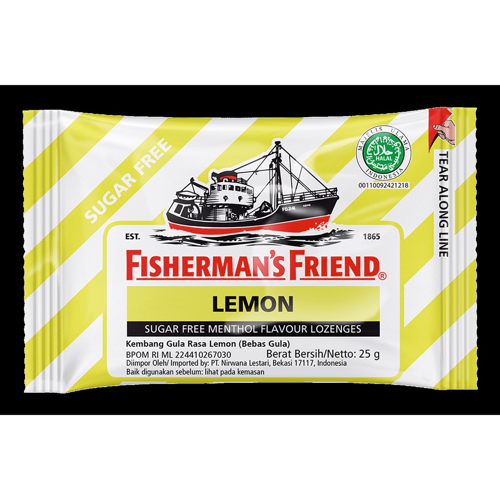 

FISHERMANS FRIEND Lemon Mint Candy 25g - Permen Menthol