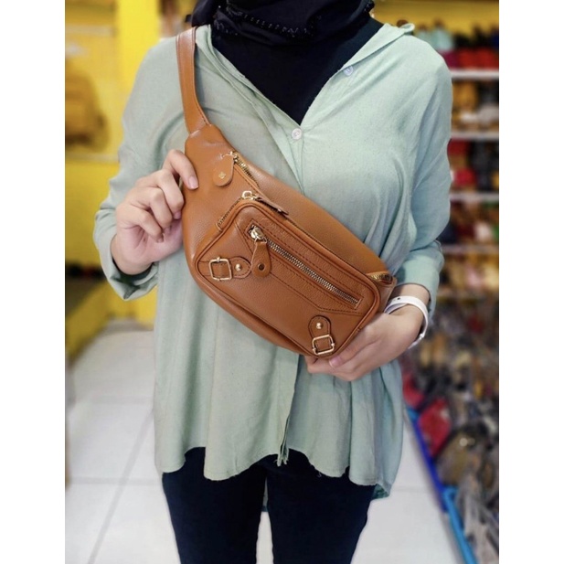 Waisbag Tas Bahu Tas pinggang Tas dada Kulit Asli Tas wanita