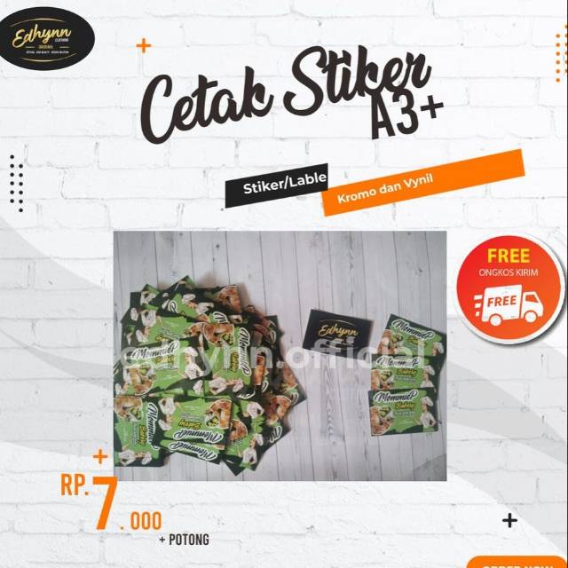 

Stiker kemasan // lebel kemasan /lable kemasan /stiker cromo A3+potong