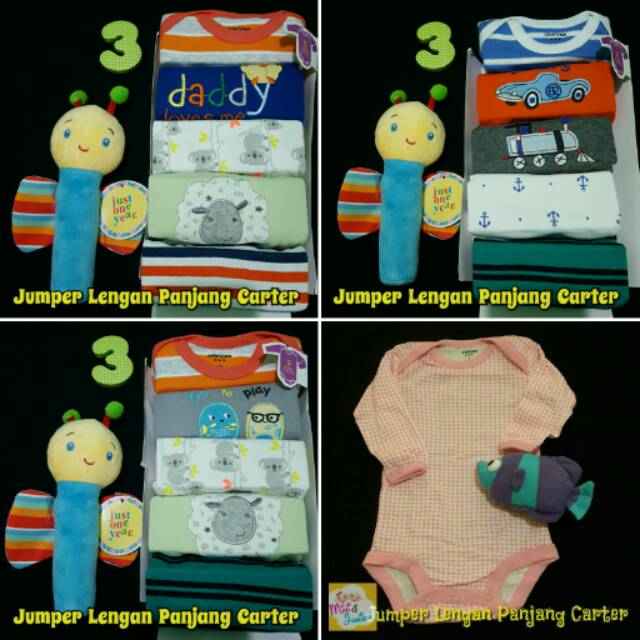 Jumper Lengan Panjang Carter's 5in1 Boy 3m/Jumper Ctr's 5in1/Jumsuit Panjang Carter's 5in1