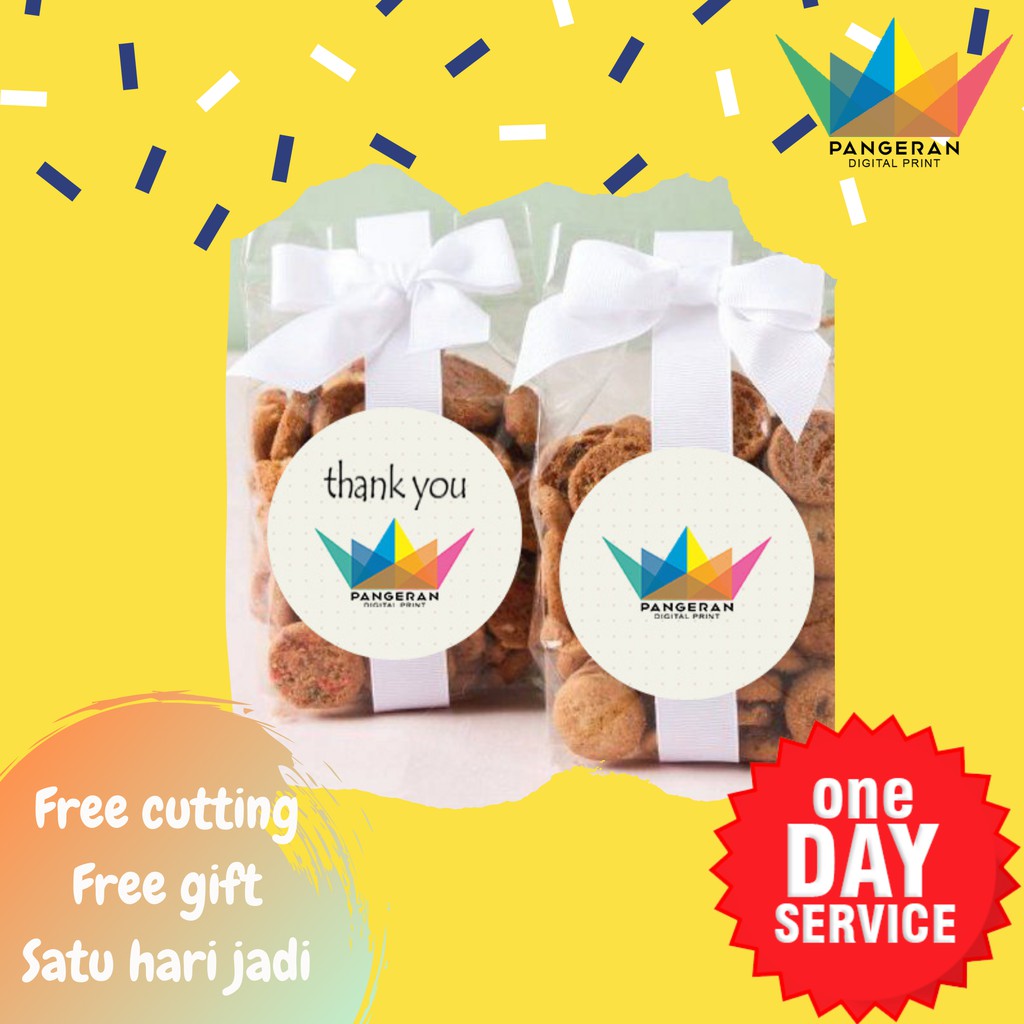

[MURAH...!!] Cetak Sticker Thanks You / Stiker Produk Hijab,Makanan,Beckry,Kosmetik,Fashion Olshop