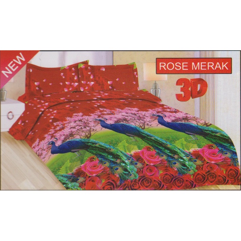 SPREI BONITA ROSE MERAK UK. 160 X 200