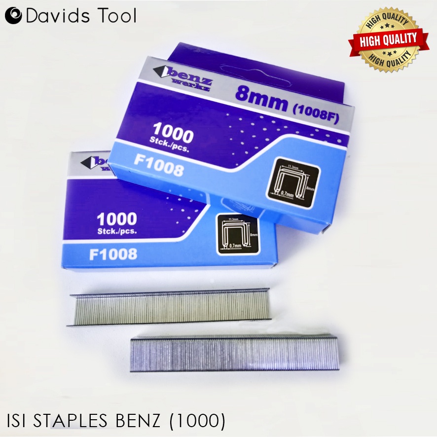 Isi Staples Tembak Gun Refill Tacker Refil Setaples Steples Stapler 8mm F1008