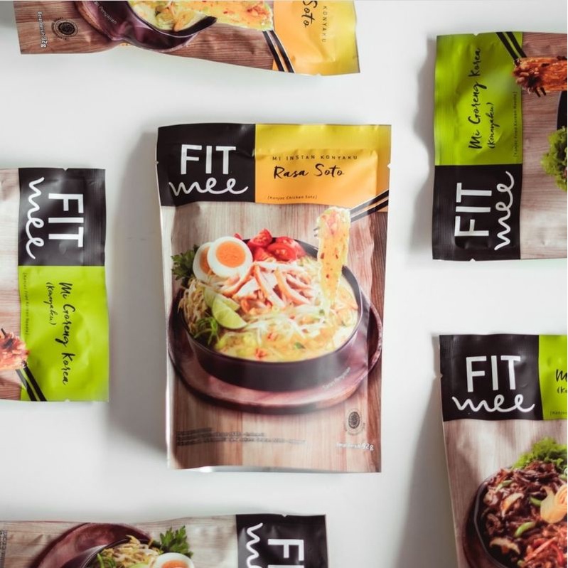 Fitmee Fit Mie Mi Shirataki Shiratake Sirataki Konnyaku Instant Noodle Halal Ayam Bawang Goreng Korea Carbonara Soto Diet