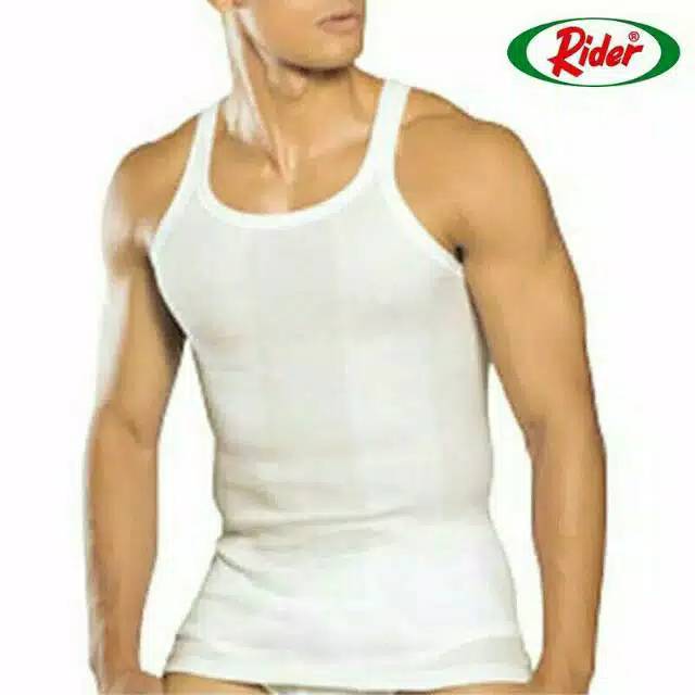 KAOS SINGLET RIDER SALUR CLASSIC R 123 B-SINGLET RIDER PRIA UKURAN 32-42-SINGLET PRIA ADEM,NYAMAN