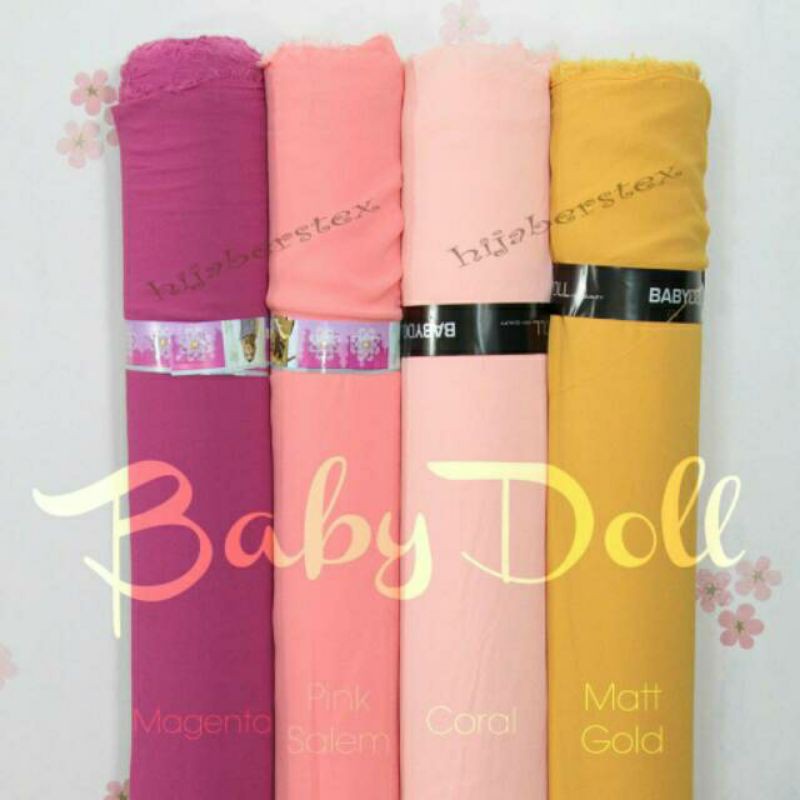 Baby Doll Ceruty Kain Meteran Harga Per 0.5M