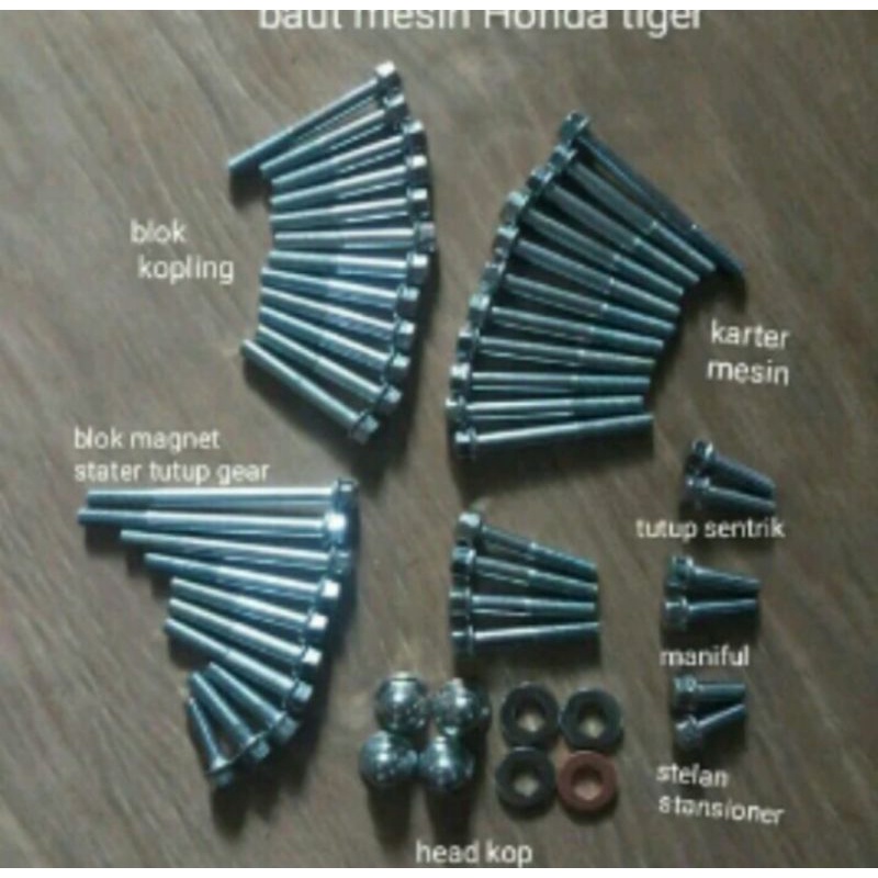 baut mesin set tiger