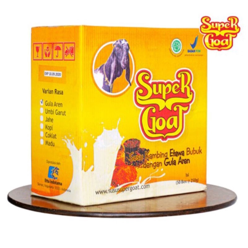 

paket agen 1 karton super goat susu kambing etawa rasa gula aren Super goat