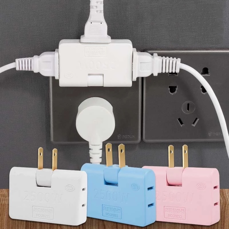 180 Degree Rotatable Plug Converter/ Multi Plug Mini Slim Folding Charger/ Convenient Wireless Plug Adapter