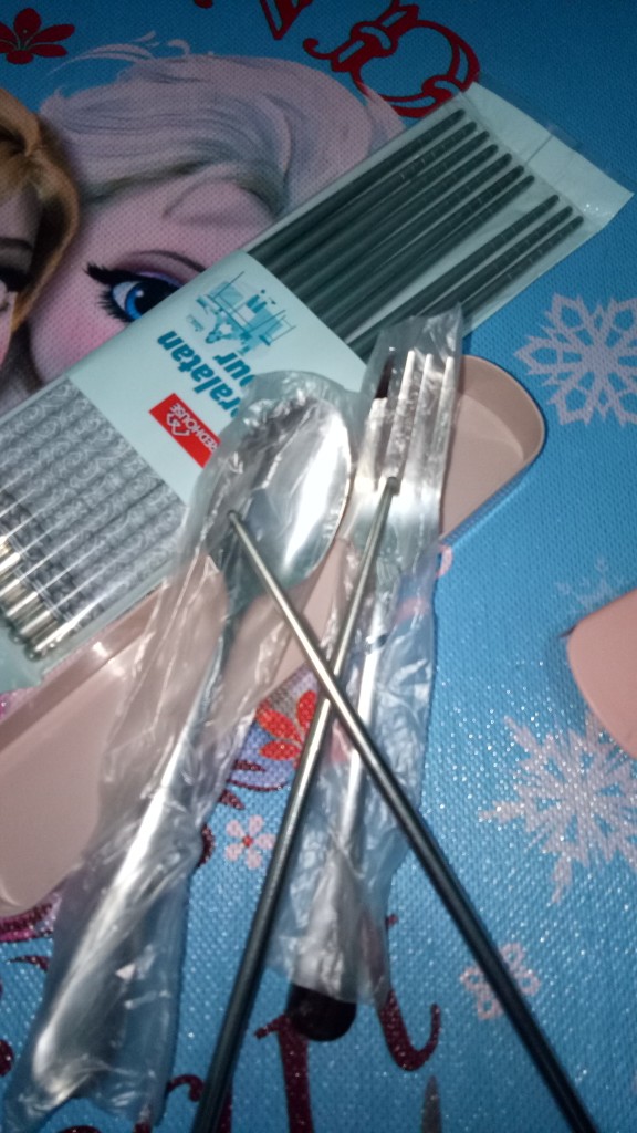 Set Sendok Garpu Sumpit Stainless Stell Tebal Food Grade Box
