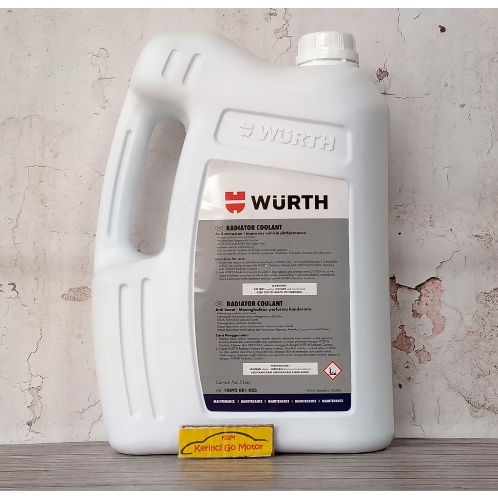 WURTH RADIATOR COOLANT BIRU 5L AIR RADIATOR WURTH BIRU 5L