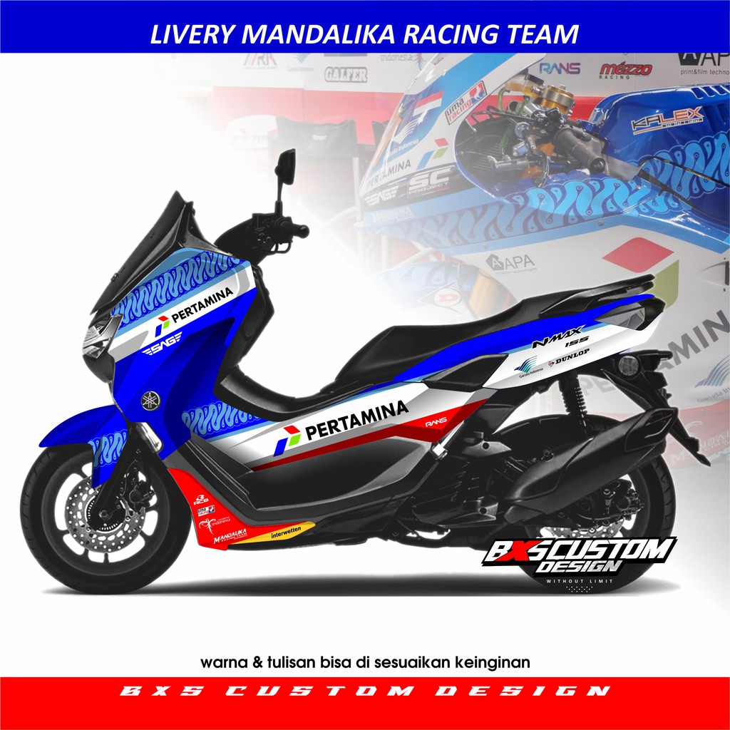 STICKER DECAL FULL NMAX NEW / OLD LIVERY MANDALIKA RACING TEAM SAG
