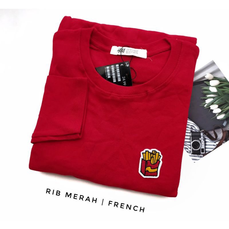 KAOS LONGSLEEVE RIB / KAOS PATCH BORDIR PREMIUM