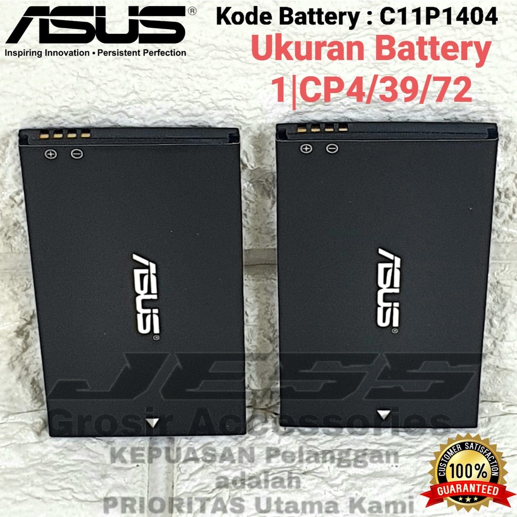 Baterai Battery ASUS Zenfone 4 - T001 - A400CG Kode Batre C11P1404 - B11P1320 - C11P1320 Original