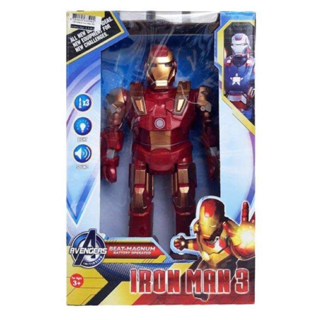  Robot  Mainan  Anak Laki Laki Avengers Iron Man Merah Pakai 