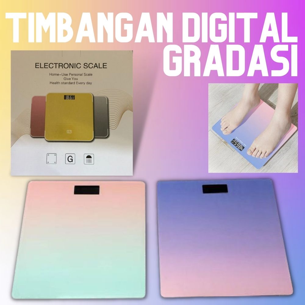 Timbangan Badan Digital - Timbangan Digital 180KG Taffware Black Digital Scale Beban Load