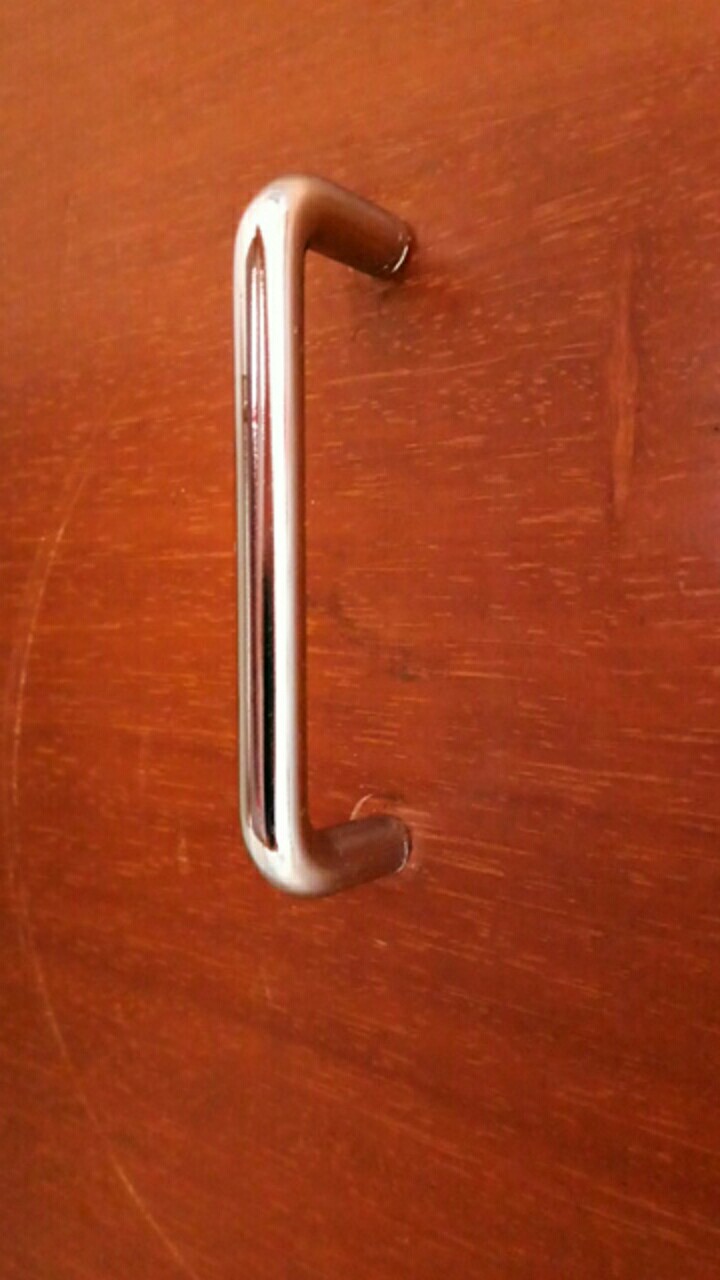 Handle Tarikan Laci Lemari Minimalis Chrome Hitam 318