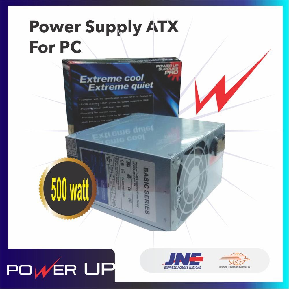 Power Supply 500 Watt Power Up PSU terlaris