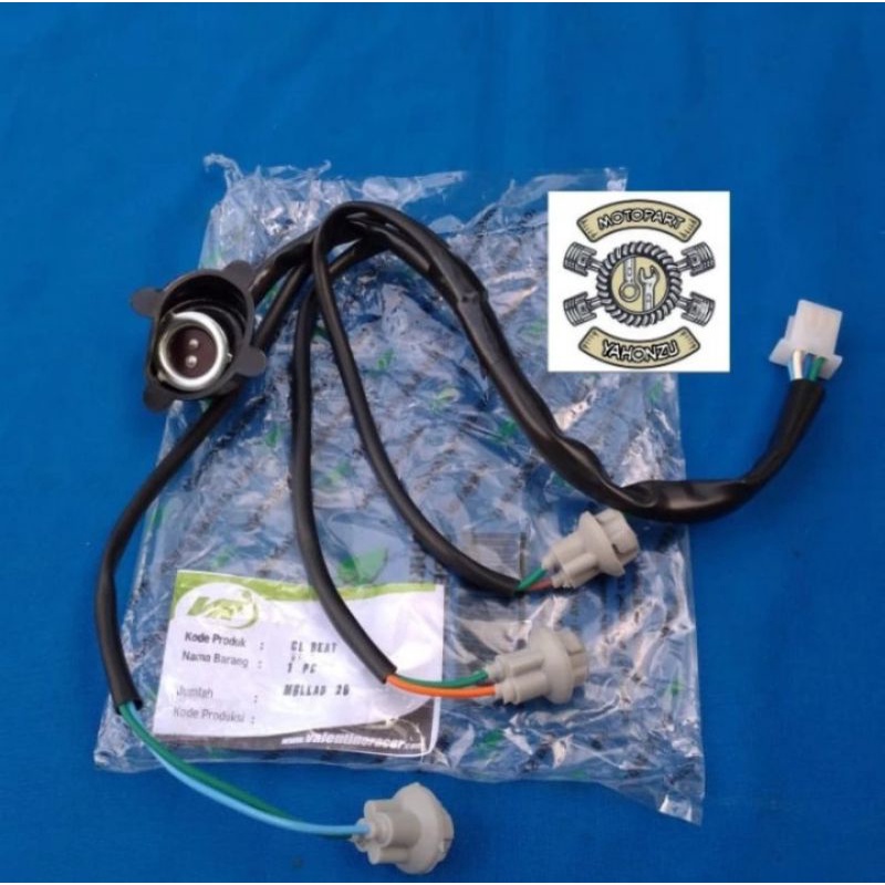 soket piting satu set lampu depan beat karbu lama pnp beat fi