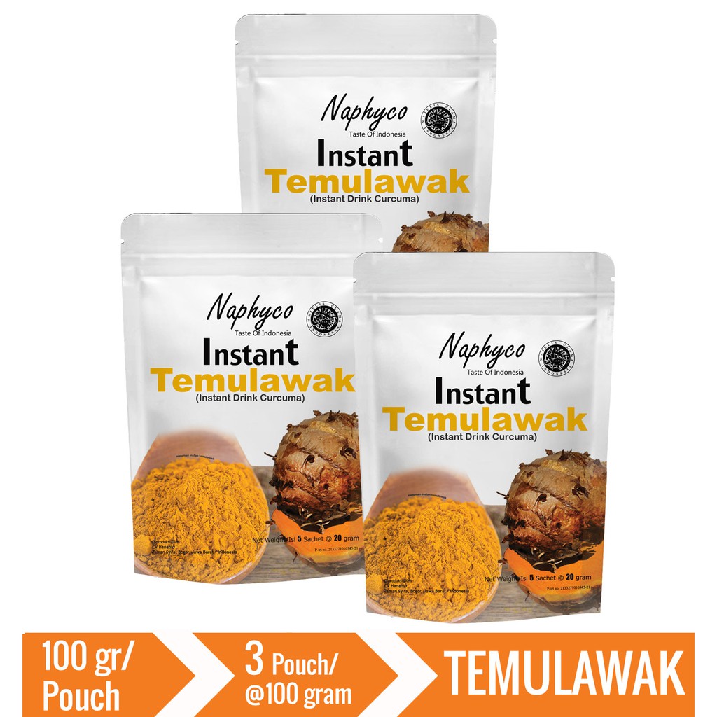 

Naphyco Instan Temulawak 100 gr x 3 Pouch