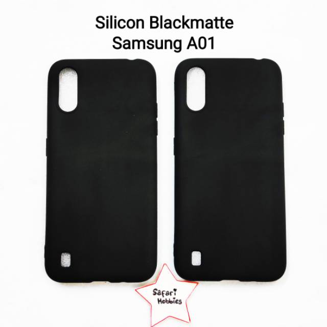 Samsung A01 Silicon Blackmatte (COD)