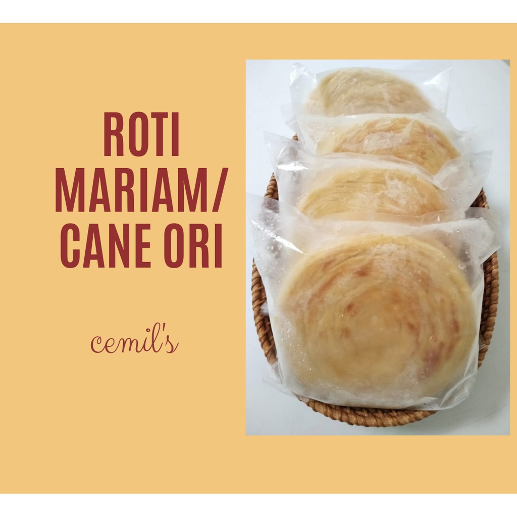 

Roti Maryam Premium Frozen/Roti Maryam Original/Roti Maryam Coklat/Roti Cane /Roti Mariam Frozen