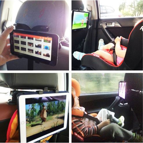 Tendway Backseat Smartphone Car Holder Mobil for Tablet 8-11 Inch - SBT-1104 - Black