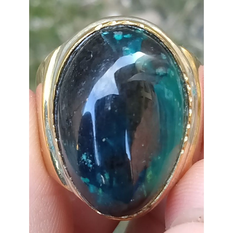 Natural Bacan Doko Majiko Kaca ( Batu Akik Ternate - bukan opal kalimaya kecubung giok pirus solar )