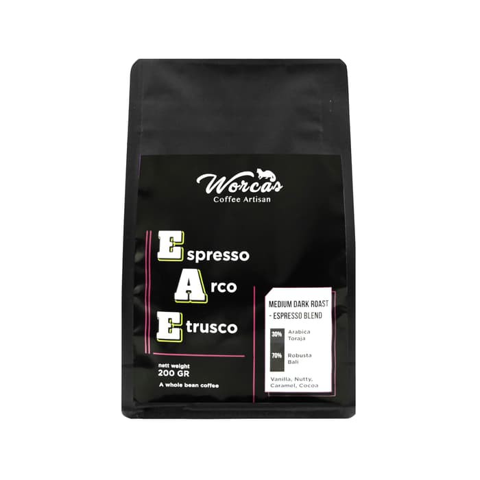 

WORCAS Arco Etrusco Espresso Blend 200 Gram Medium Roast