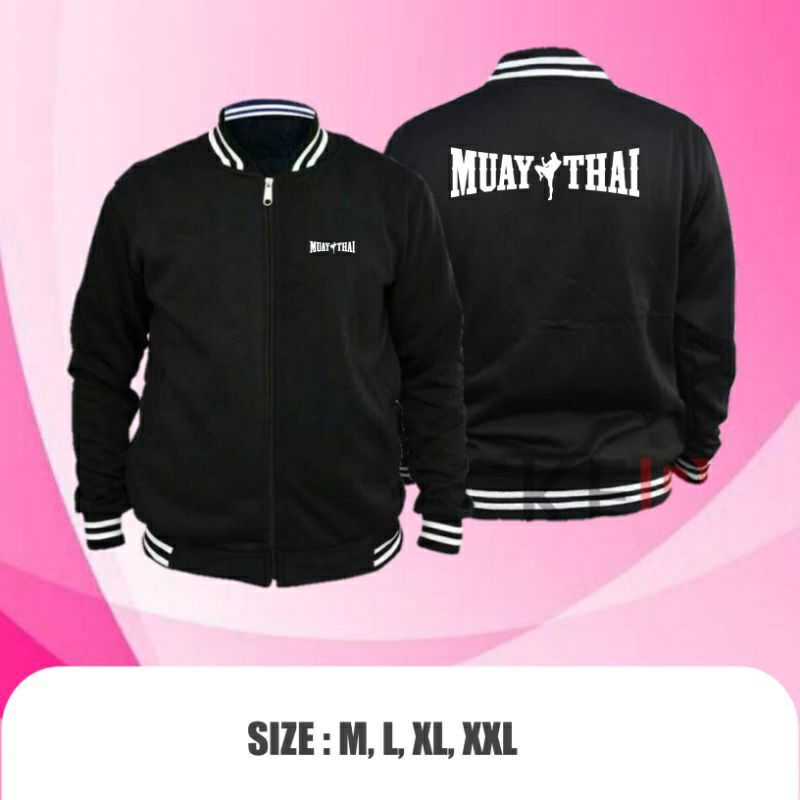 JAKET BASEBALL MUAYTHAI BELA DIRI INDONESIA