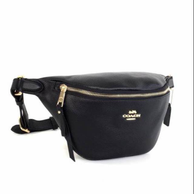 CH Pebble Leather Belt Bag Saddle