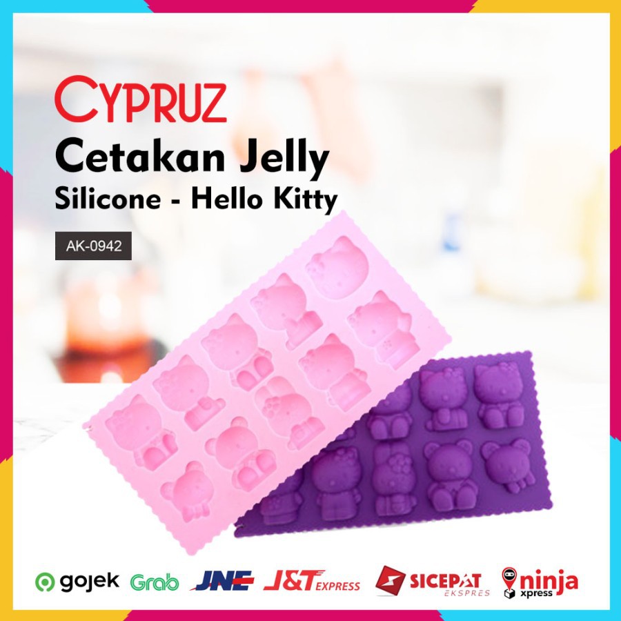 Cypruz AK-0932 Cetakan Jelly / Coklat Silicone Hello Kitty