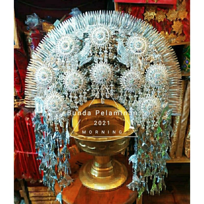 Sunting Minang Silver Full Jurai / Suntiang Minang Silver