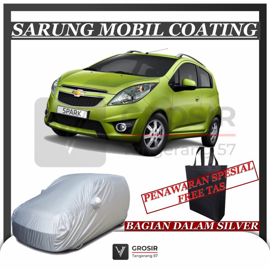 SARUNG MOBIL CHEVROLET SPARK COATING BODY COVER CHEVROLET SPARK