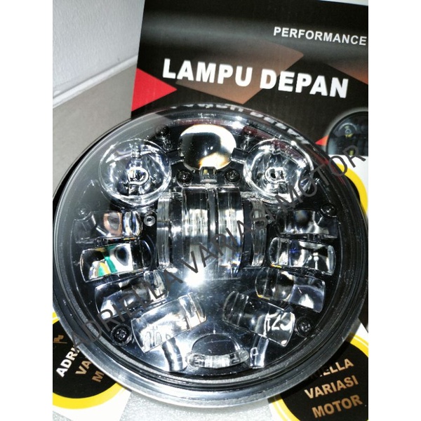 Lampu depan daymaker 5,75 inch dot sae 16 titik led 5.75 5 75 575 cb100 w175 xsr155